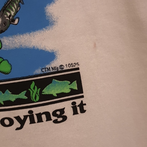 Vintage 90s Gentle Giants Manatee XXL Conservation Tee Shirt Endangered Species - Picture 4 of 6